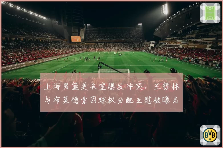 上海男篮更衣室爆发冲突，王哲林与布莱德索因球权分配互怼被曝光